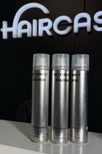 Butterfly shadow hairspray